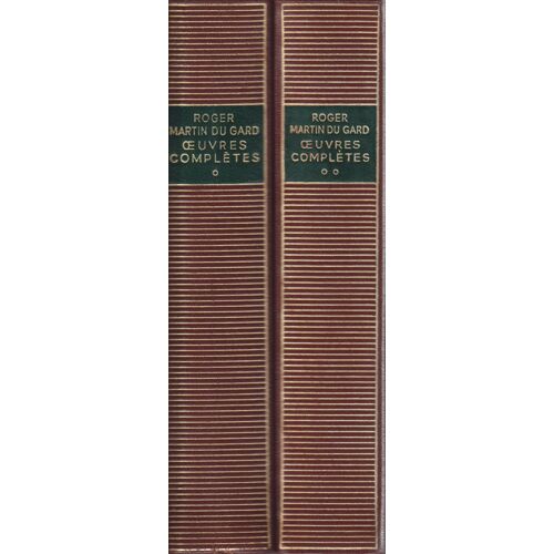 Roger Martin Du Gard La Pléiade Oeuvres Complètes En 2 Volumes