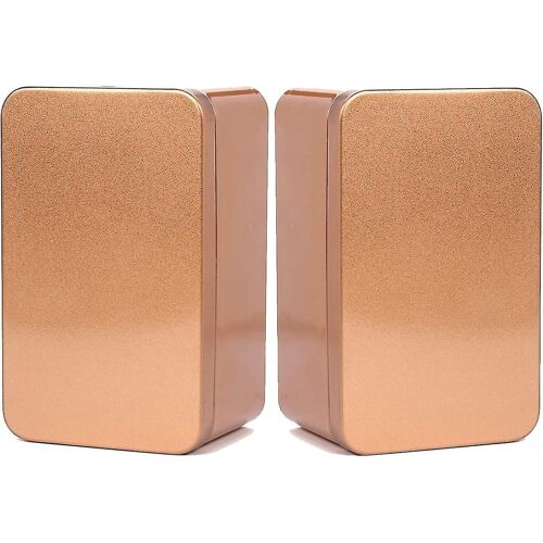 Empty Hinged Boxes Tin Metal Box Silver Metal Cans Empty Cans Metal Box Metal Cookie Box for Storing