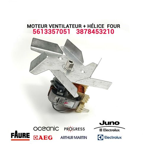 Moteur ventilateur avec Hélice - 5613357051 - Four ELECTROLUX AEG FAURE JUNO