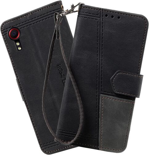 Coque Galaxy Xcover 5, Portefeuille Housse En Pu Pour Samsung Galaxy Xcover 5, Flip Coque, Noir