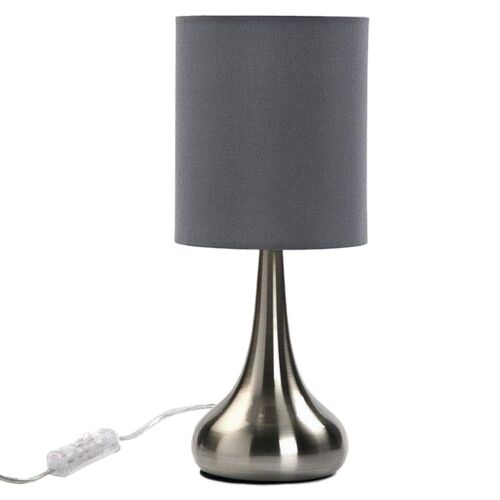 Lampe De Table En Métal Gris