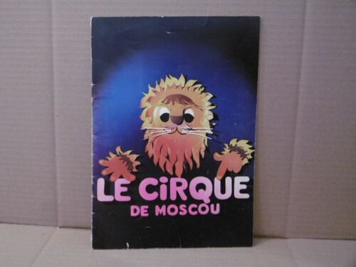 Programme Le Cirque De Moscou - Décembre 1980- Mars 1981