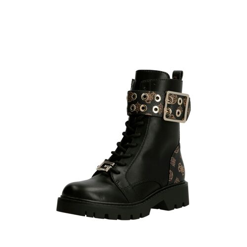 Bota Guess Anfibio Riter Cuero Auténtico Logo