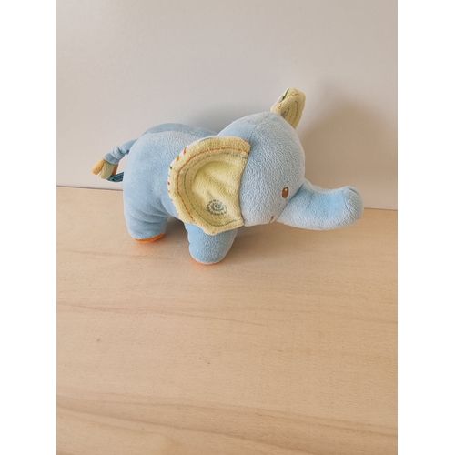Doudou Éléphant Bleu Bébérêve Casino