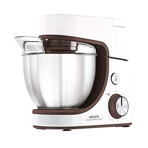 Krups Robots Cuisine Master Perfect Duo Ka51k1 Robot De Cuisine Blanc/Marron 1100 4,6 L