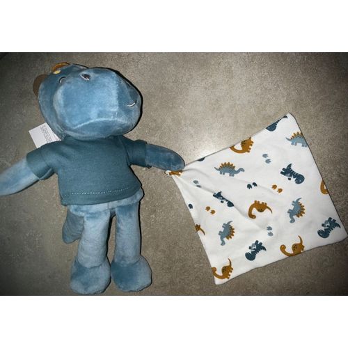 Doudou Dinosaure Dragon Auchan Inextenso Petit Mouchoir Dinos Jouet Peluche Bébé Naissance Soft Toy Plush Baby 