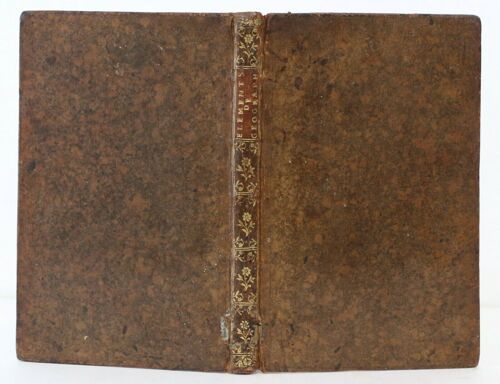 [Astronomie Newton] Éléments De Géographie Maupertuis 1742 Reliure D'époque