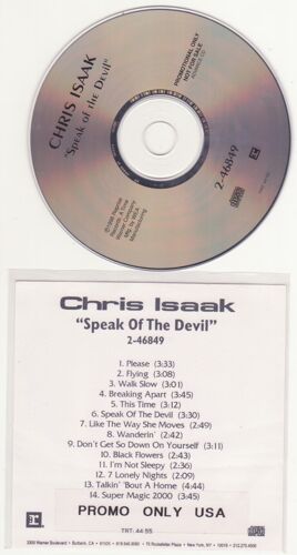 Chris Isaak  Cd Speak Of The Devil  Usa Only Advance Copy 2-46849