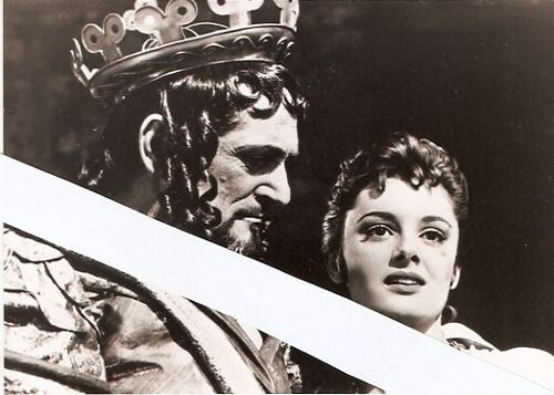 Superbe Photo Presse 18x13cm Actrice Italienne Rossana Podesta Et Acteur Francais Jacques Dumesnil Dans Ulysse  Agence Interpress Papier Brillant