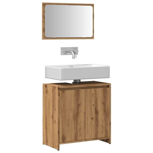 vidaXL Ensemble de meubles salle de bain 2 pcs bois d'ingénierie