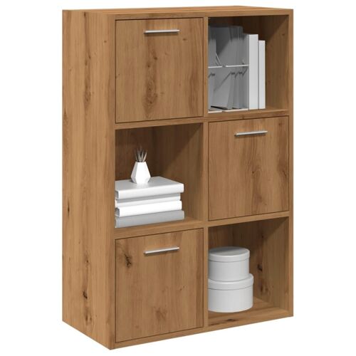 vidaXL Bibliothèque chêne artisanal 60,5x30x90 cm bois d'ingénierie
