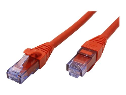 Roline - Cordon de raccordement - RJ-45 (M) pour RJ-45 (M) - 50 cm - UTP - CAT 6a - sans halogène, moulé, bloqué - rouge