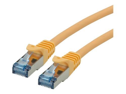 Roline - Cordon de raccordement - RJ-45 (M) pour RJ-45 (M) - 2 m - SFTP, PiMF - CAT 6a - jaune