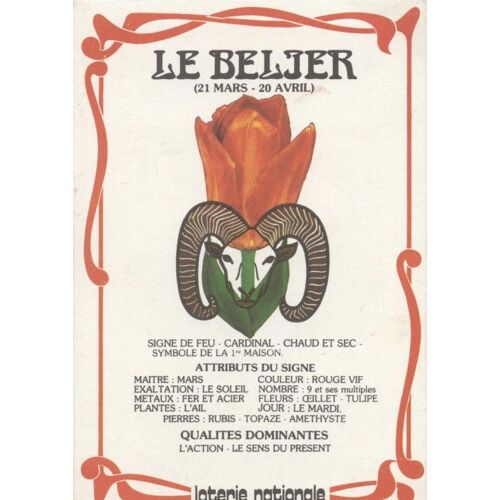 Loterie Nationale - Le Bélier
