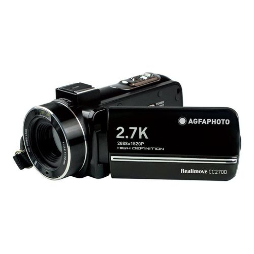 AgfaPhoto Realimove CC2700 - Caméscope - 2.7K - 8.0 MP - carte Flash - noir