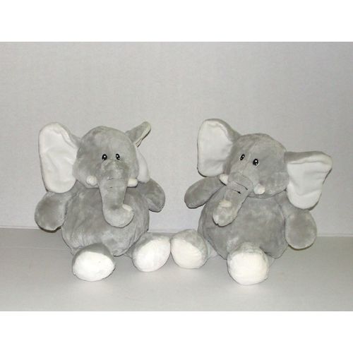 Elephant Gris Tous Doux 2 Peluches Ou Doudou Identiques Casino 32cm