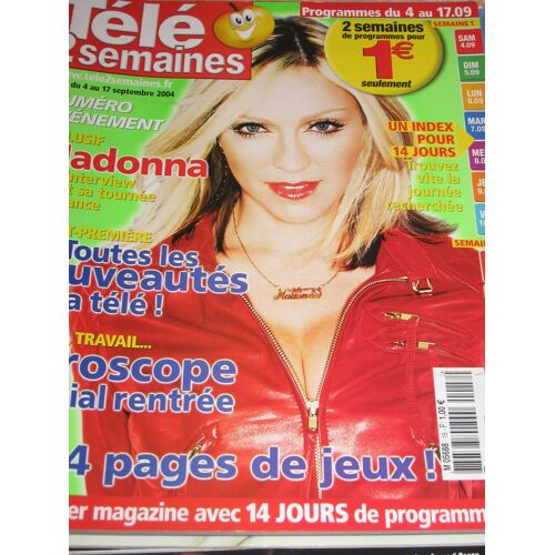 Télé 2 Semaines 18 Madonna : Son Interview Avant Sa Tournée En France