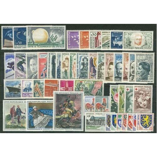 Année Complète 1962 Du 1325 Au 1367 Soit 49 Timbres Q+++