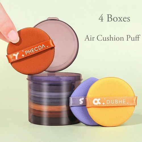 Ensemble De 7 Éponges Bouffantes, Outils De Maquillage Pour Femmes, Coussin D'air, Bouffantes Sèches Et Humides, Sans Latex, Bb Crème 