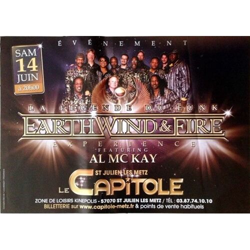 Earth Wind & Fire - Affiche Musique / Concert / Poster
