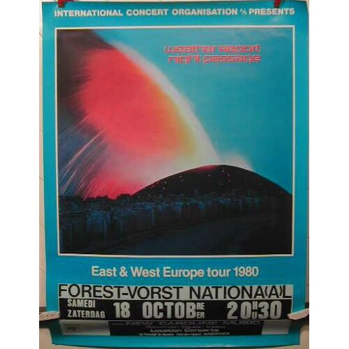 Wheater Report - Brussels 1980 - Affiche Musique / Concert / Poster