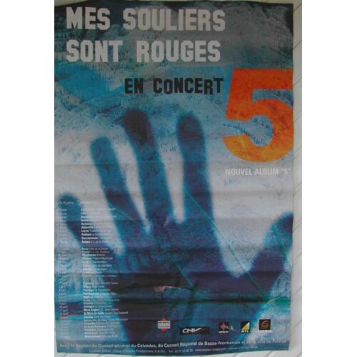 Mes Souliers Sont Rouges - Affiche Musique / Concert / Poster
