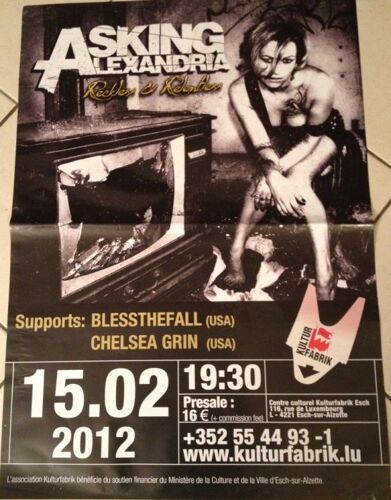 Asking Alexandria - Reckless & Relentless - Affiche Musique / Concert / Poster