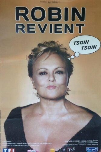 Muriel Robin Revient - Affiche Musique / Concert / Poster