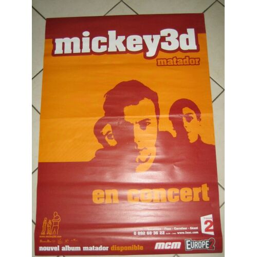Mickey 3d - Affiche Musique / Concert / Poster