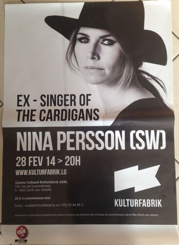 Nina Persson - Cardigans - Affiche Musique / Concert / Poster