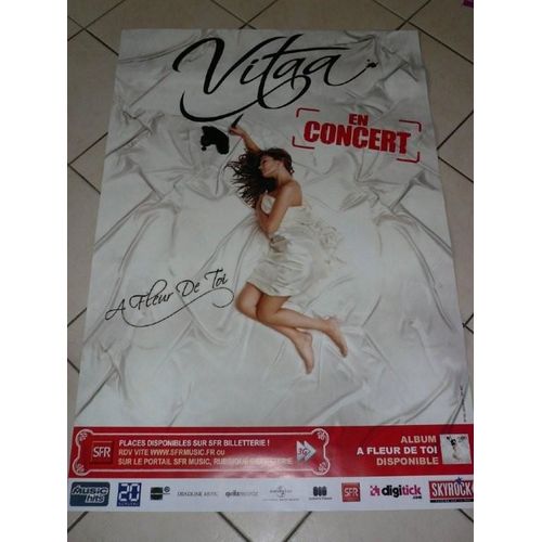 Vitaa - A Fleur De Toi - Affiche Musique / Concert / Poster