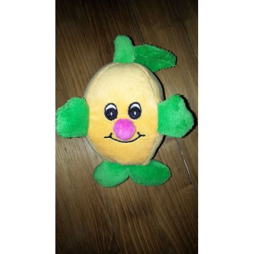 Mini Doudou Peluche Fruit Buffalo Grill Jaune Vert (Pomme Poire)