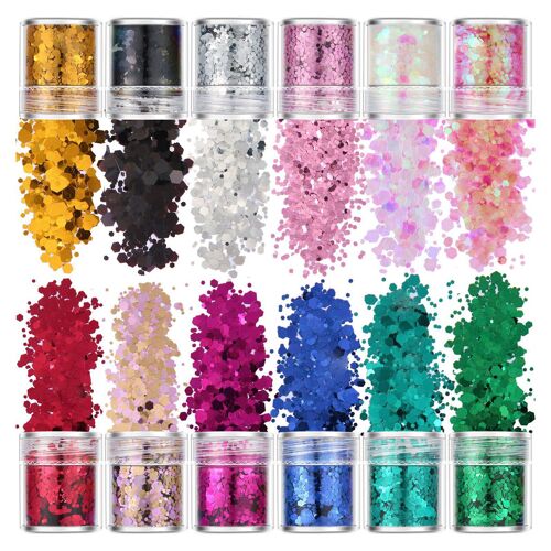 Fard À Paupières À Paillettes Pour Le Corps, Produit Cosmétique Épais, Pour Le Visage, Les Ongles, Le Maquillage D'halloween 