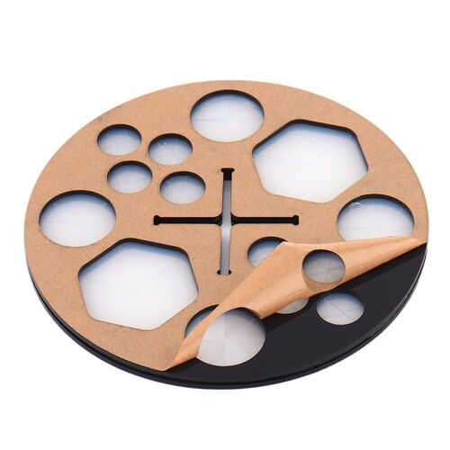 Porte-Brosse De Maquillage Rond Et Durable, Support De Séchage Pour Brosses De Maquillage Acryliques Détachables Et Portables 