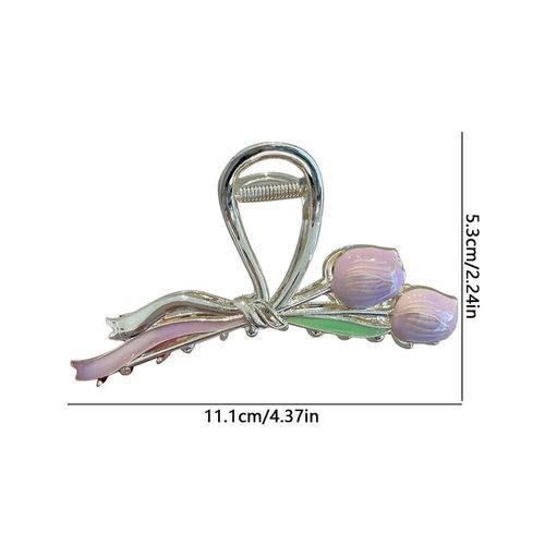 Pince À Cheveux En Forme De Tulipe, 3 Pièces, Pince À Cheveux En Forme De Fleur, Accessoires De Coiffure 