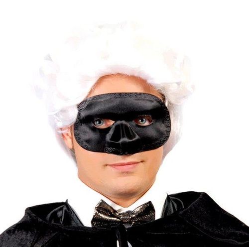 Loup Colombine Soie Noir