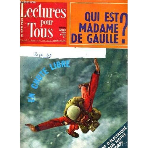 Lectures Pour Tous - Janvier 1968 - N°169 - Qui Est Madame De Gaulle ? / Babbitt Et Popov, Par Robert Escarpit, Georges Sebastian, Allegro Molto, Par Gisele D'assailly, F.B.I: Les Exploits ...