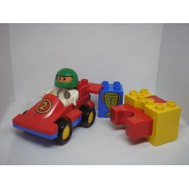 LEGO DUPLO 2607 - Voiture de course rouge avec catapulte