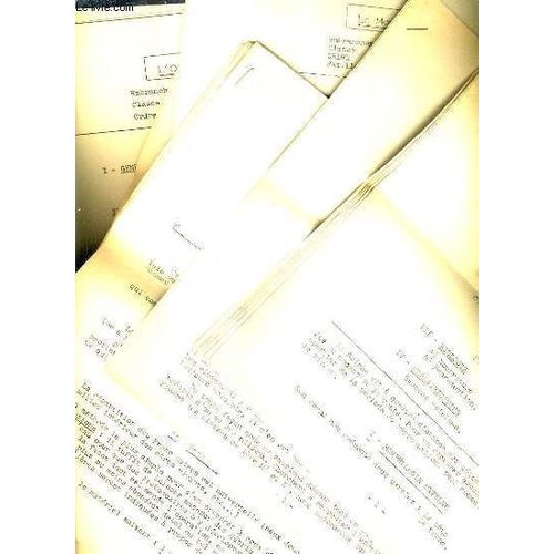 Les Sciences Naturelles En 1ere M' Et 1ere C' Travaux Pratiques Cours - 1er Fascicule - La Seiche + L'etude D'un Milieu + Les Protozoaires + La Langoustine + La Moule + L'esacargot + Lombric ...