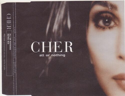 Cher Cd Maxi Monotitre All Or Nothing (Metro Mix)  Pro 1450