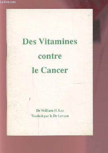 Des Vitamines Contre Le Cancer.