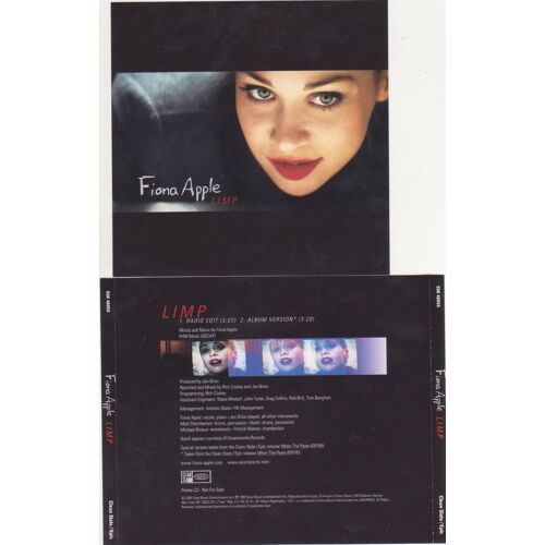 Fiona Apple Cd Maxi Limp (Radio Edit) / (Album Version) Usa Only Esk 48955