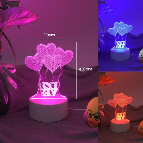 K Lampe Led 3d À Effet D'illusion Pour La Maison, Luminaire Décoratif D'intérieur