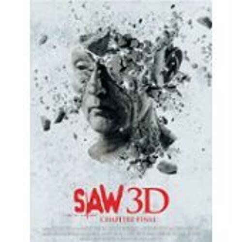 Saw 3d 7 Sept Seven Chapitre Final - Kevin Greutert - Cary Elwes - Affiche De Cinéma Pliée 120x160 Cm