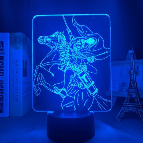 Lampe Led 3d À L'effigie Des Titans, Erwin Smith, Luminaire Décoratif D'intérieur, Idéal Pour Une Chambre À Coucher Ou Comme Cadeau