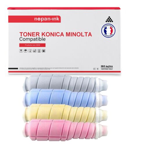 4 Toner pour KONICA MINOLTA TN-610 Black + Cyan + Magenta + Jaune 35000/Black-24000/COULEUR Pages avec Konica Minolta LD 6500 C5500 C6500 C6500 E C6500 EP OCE CS 620 Pro