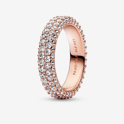 Pandora Bague Double Rang Pavée Pandora Timeless