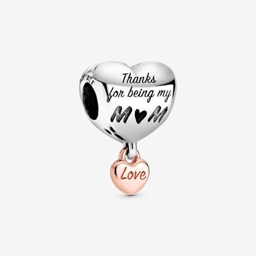 Pandora Charm Coeur De Maman Rose