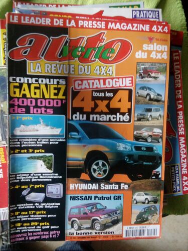 Auto Verte La Revue Du 4x4  N° 232 : Tous Les 4 X 4 Du Marché - Salon Du 4x4 - Val D'isère - Hyundai Santa Fe - Nissan