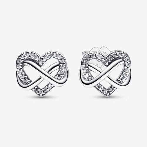 Pandora Clous D'oreilles Coeur Infini Scintillants